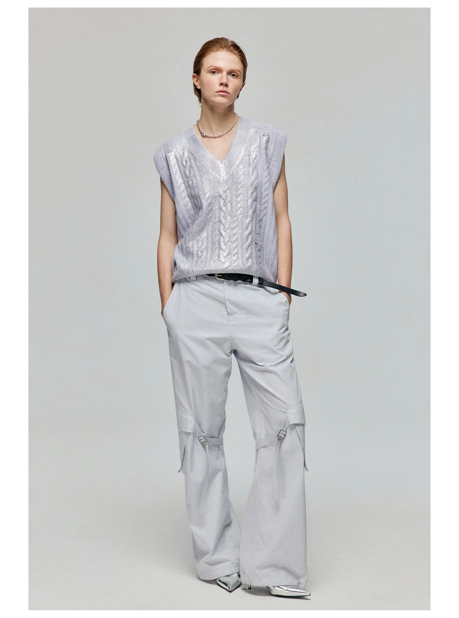 Adjustable strap casual pants