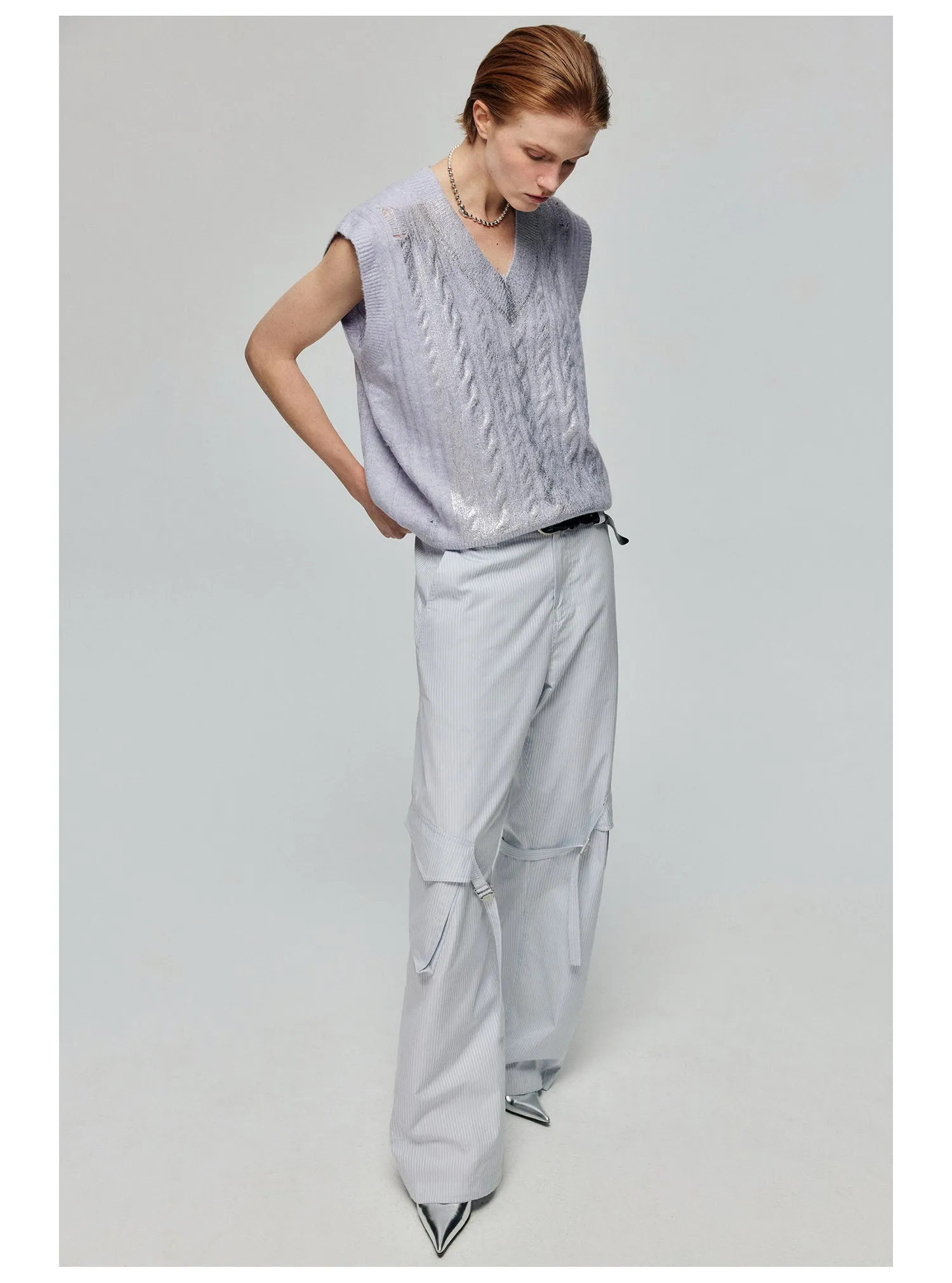 Adjustable strap casual pants