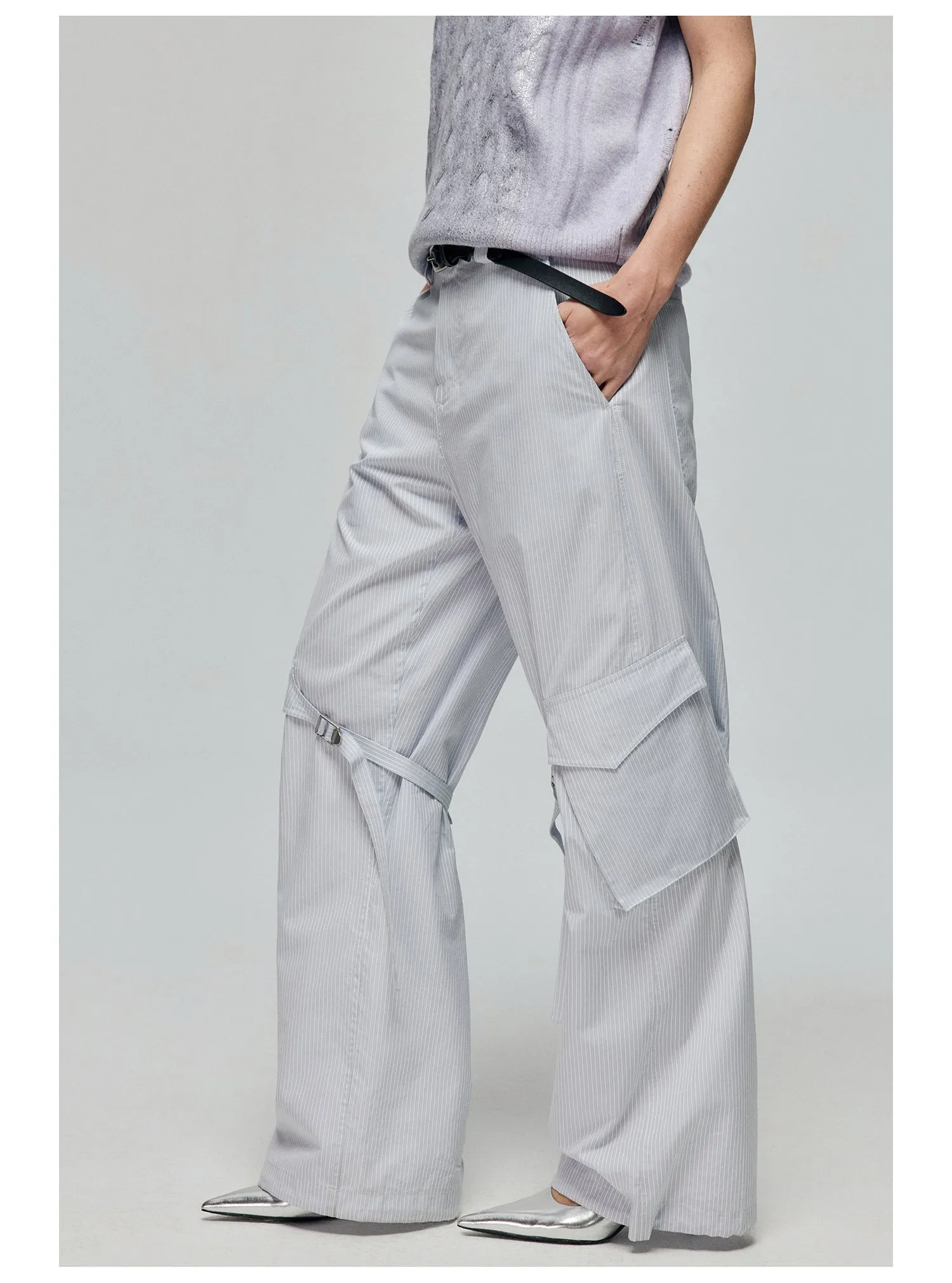 Adjustable strap casual pants