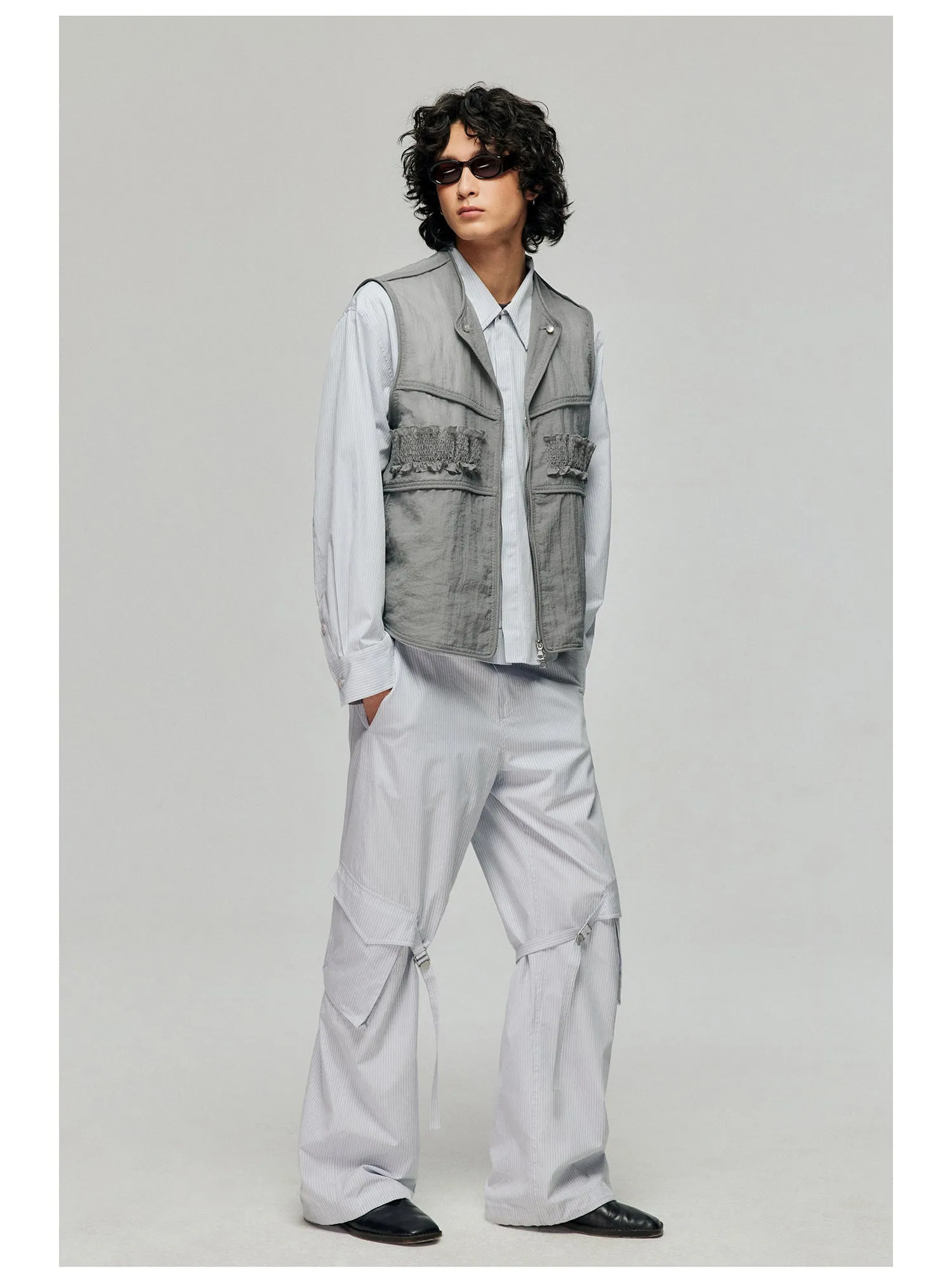 Adjustable strap casual pants