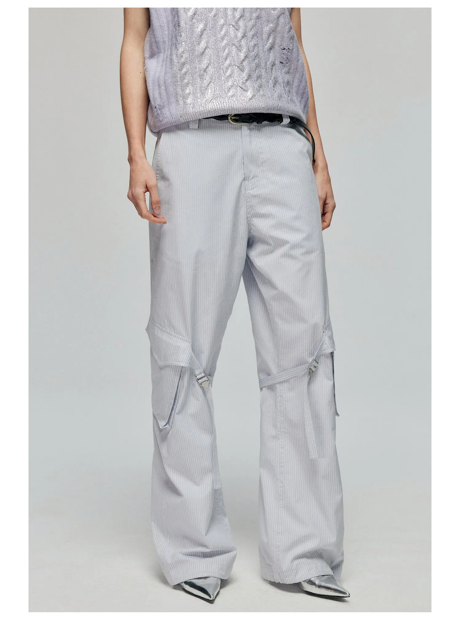 Adjustable strap casual pants