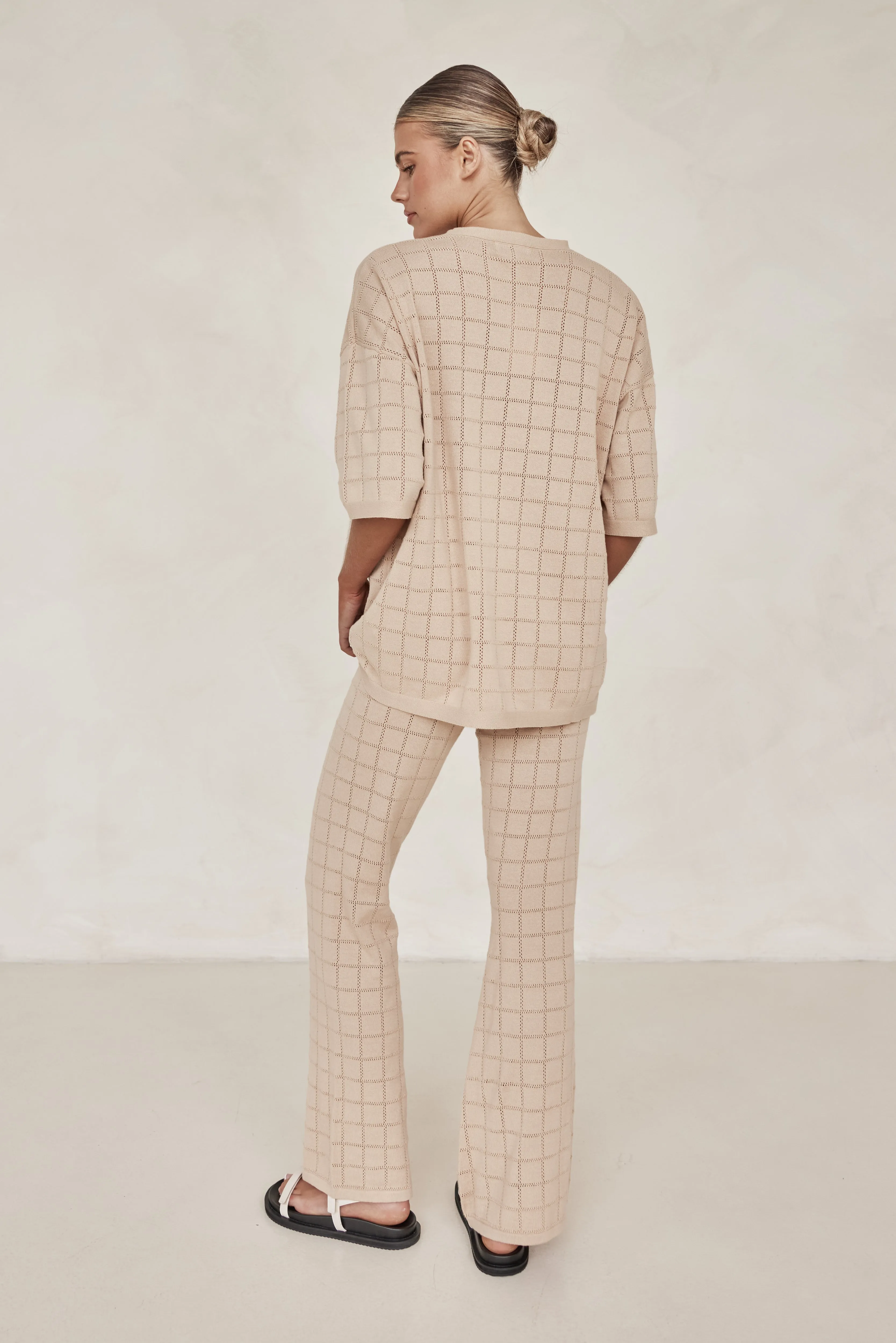 Aime Knit Pant (Beige)