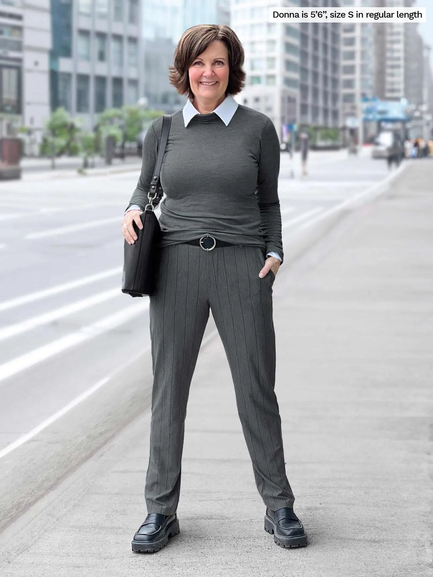 Asia mid-rise slim pant - fall colours - FINAL SALE