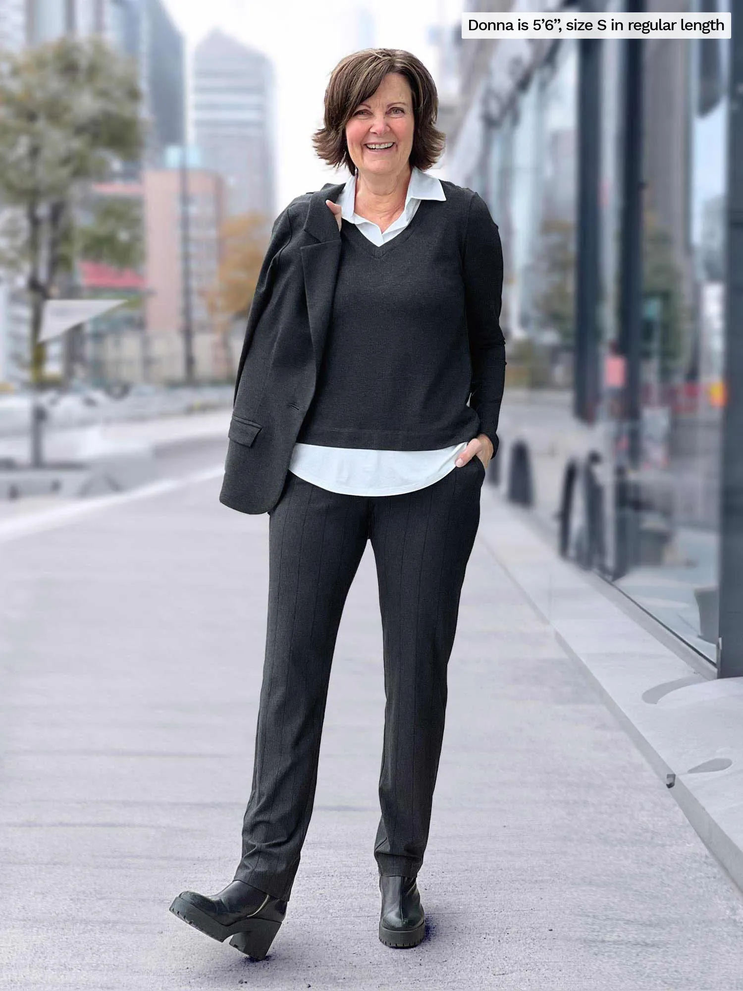 Asia mid-rise slim pant - fall colours - FINAL SALE