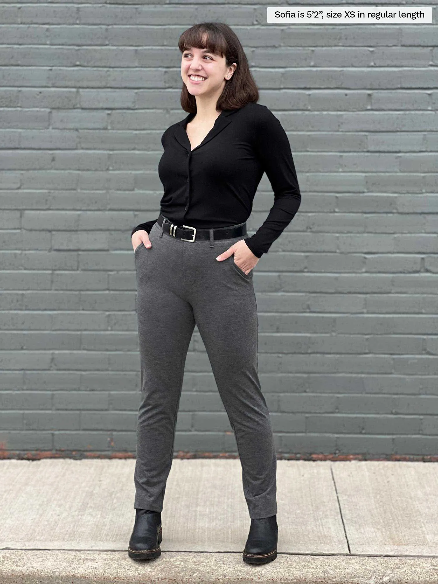 Asia mid-rise slim pant - fall colours - FINAL SALE