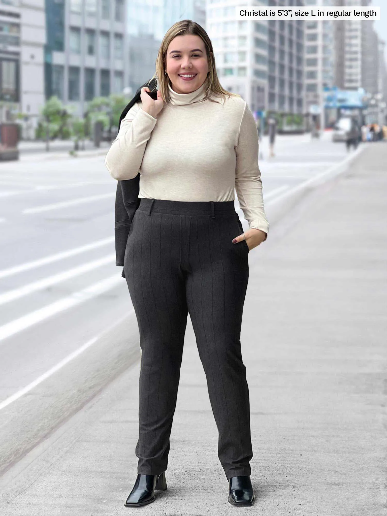 Asia mid-rise slim pant - fall colours - FINAL SALE