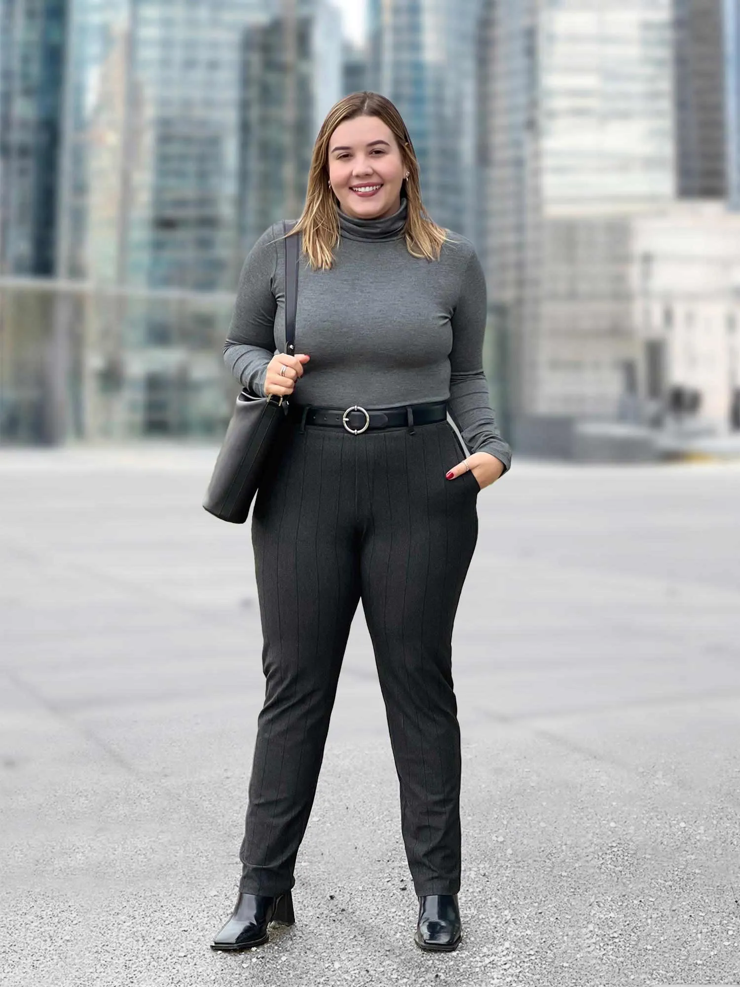 Asia mid-rise slim pant - fall colours - FINAL SALE