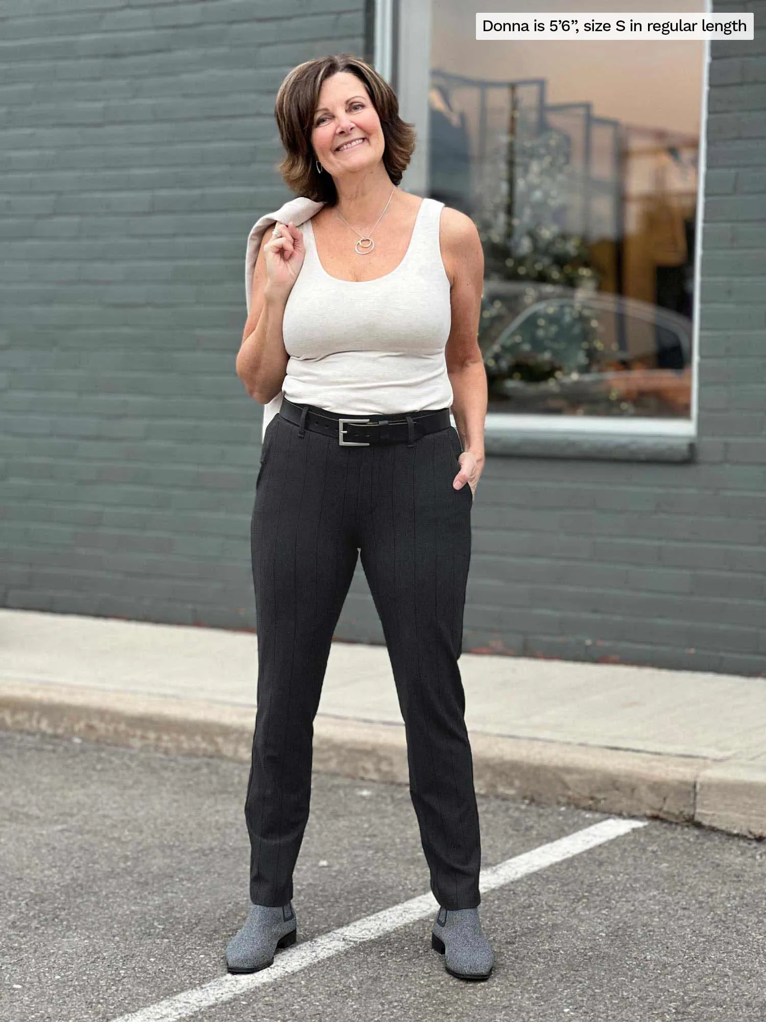 Asia mid-rise slim pant - fall colours - FINAL SALE