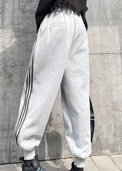 Autumn and winter heavy casual grey sports pants women's loose Harem Pants
