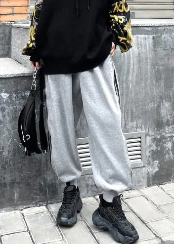 Autumn and winter heavy casual grey sports pants women's loose Harem Pants