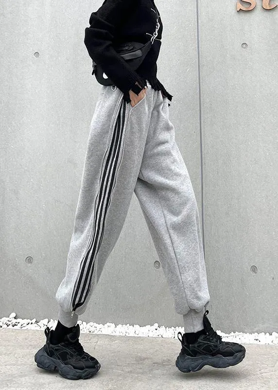 Autumn and winter heavy casual grey sports pants women's loose Harem Pants