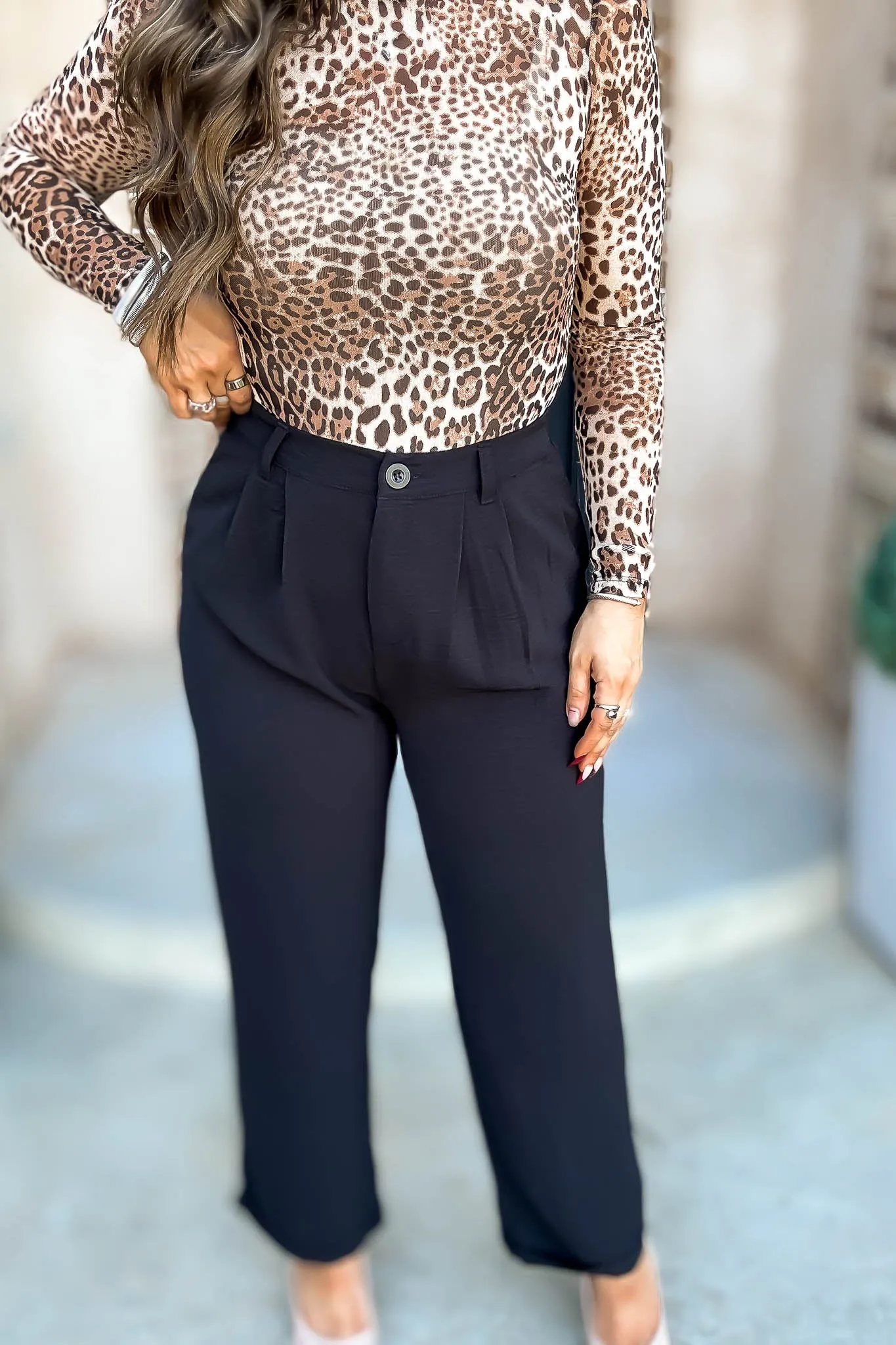 Black High Waisted Airflow Pants