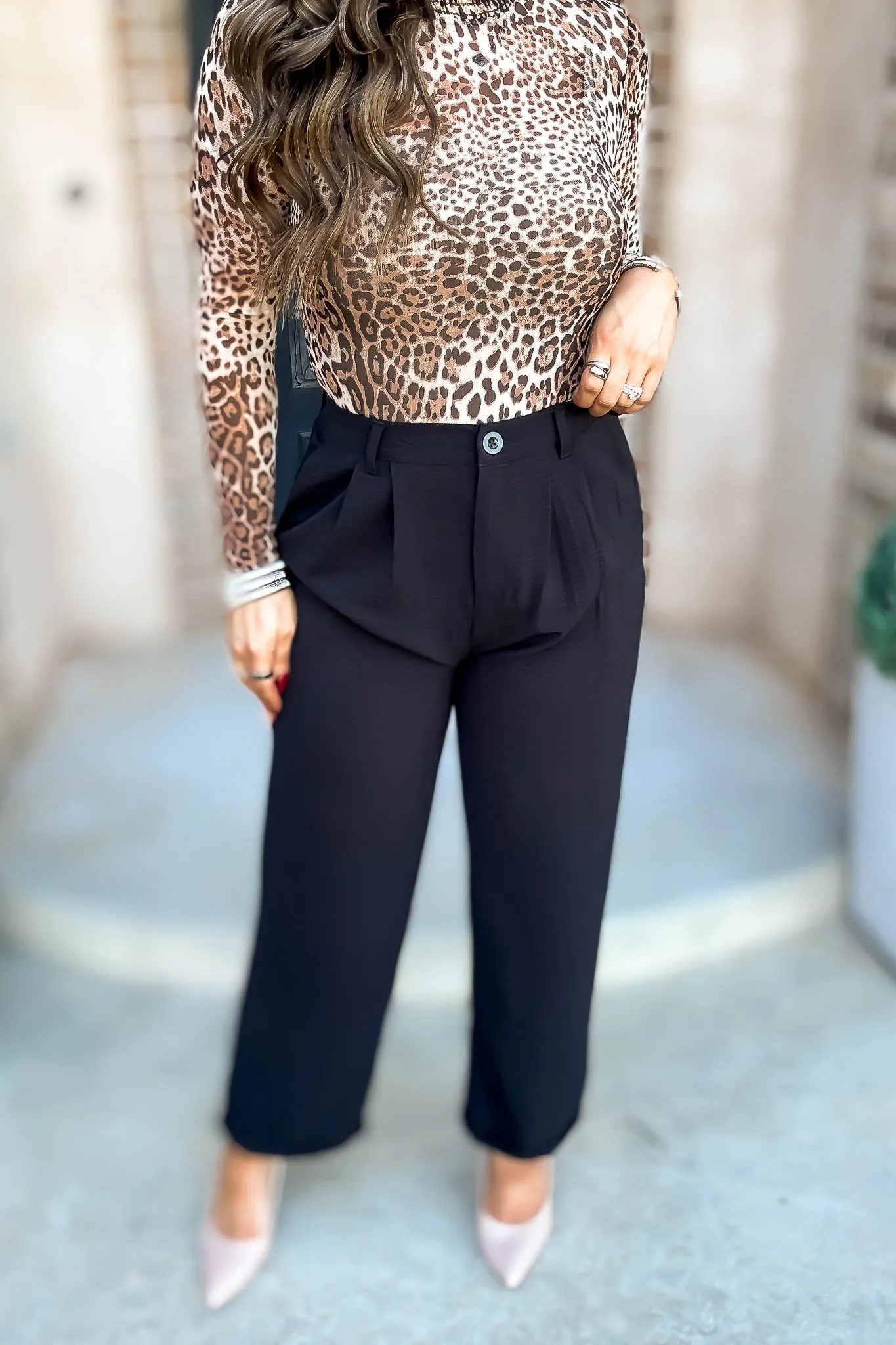 Black High Waisted Airflow Pants