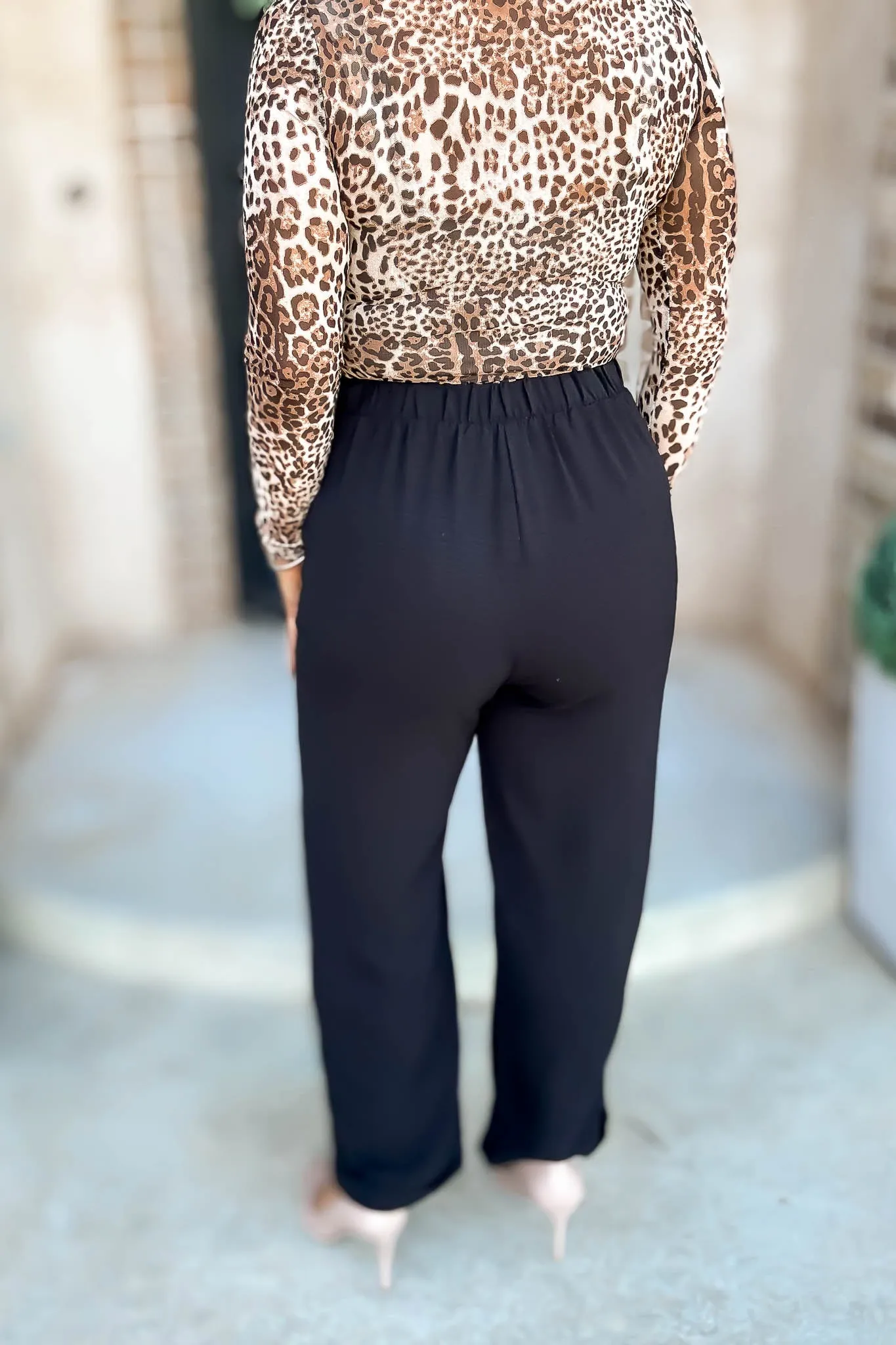 Black High Waisted Airflow Pants