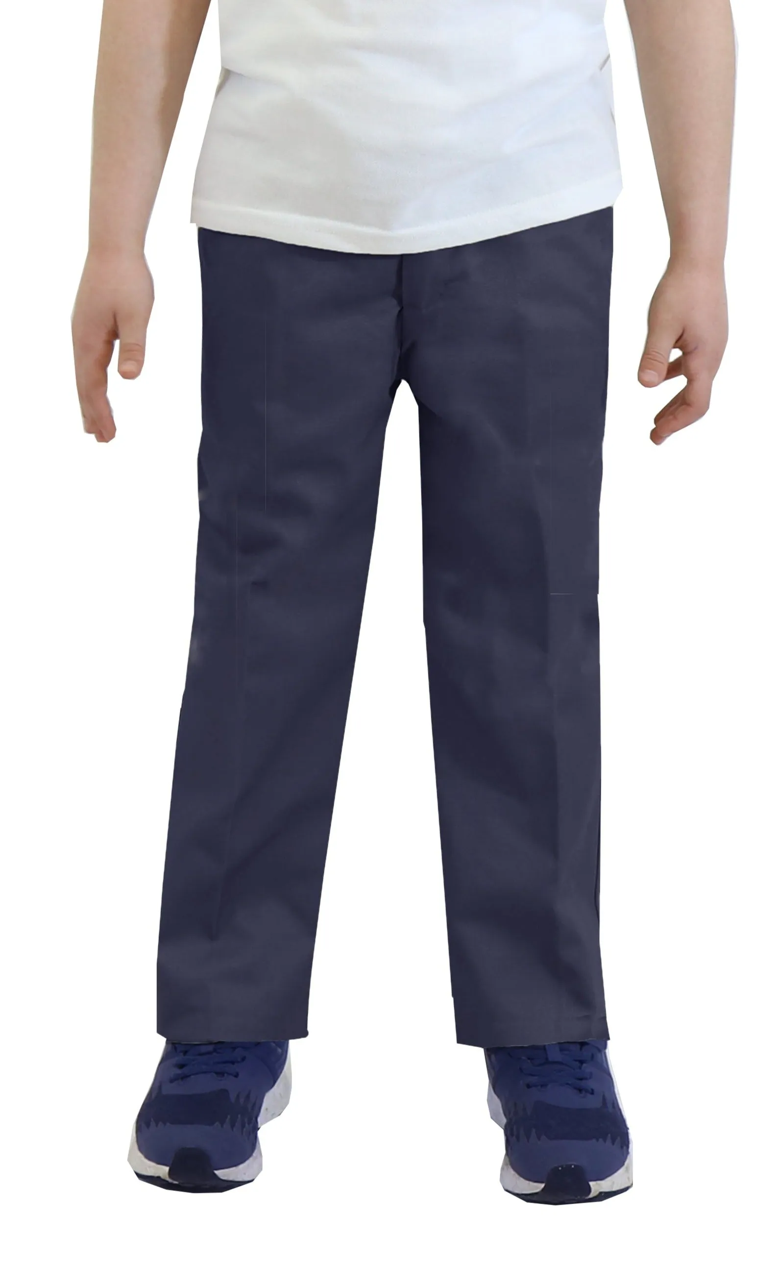 Boys Classic Flat Front School Uniform Pants - Sizes 4-20