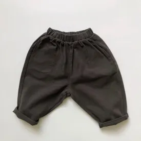 Boys Mid-Waist Cotton Cross-Pants