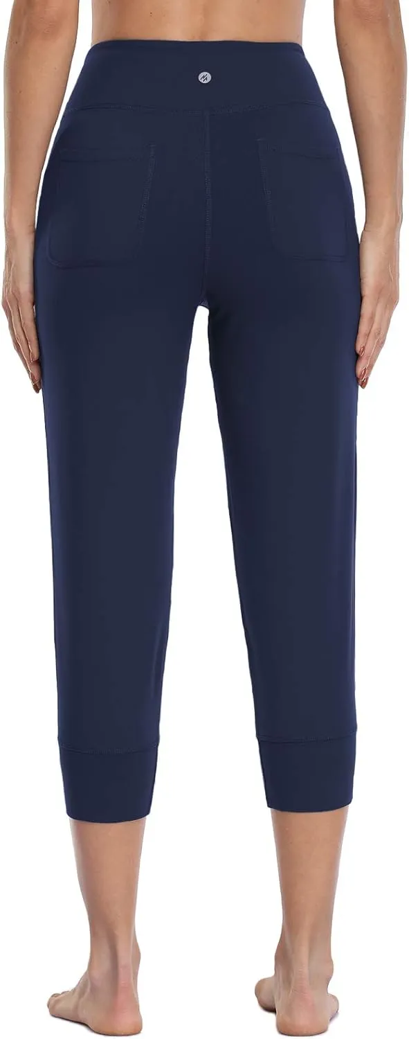 Buttery Soft Women's Yoga Joggers Pants/Capris 4 Pockets High Waist Lightweight Sweatpants Running Lounge Pants