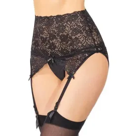 Coquette High Waisted Adjustable Garter Belt