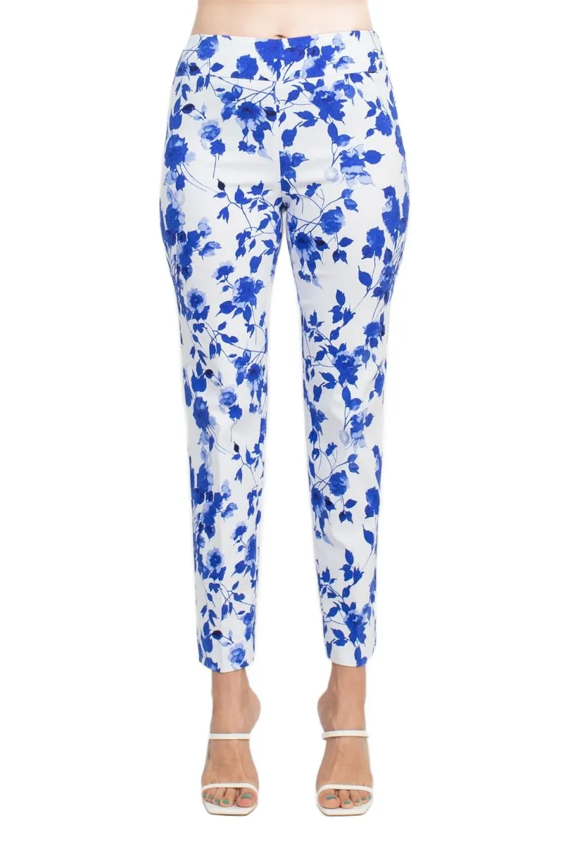 Counterparts Mid Banded Waist Multi Print Stretch Rayon Pants