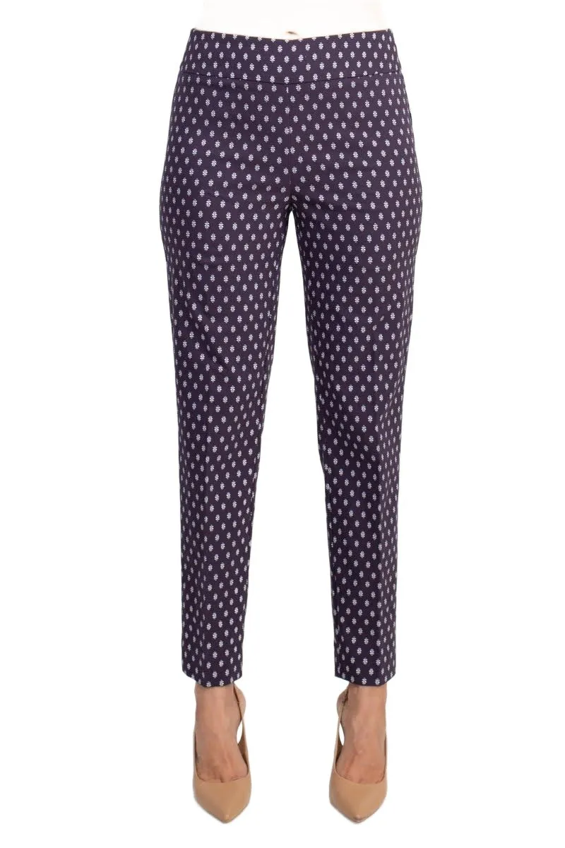 Counterparts Mid Banded Waist Multi Print Stretch Rayon Pants