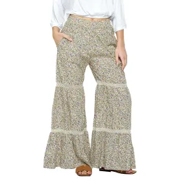 Crochet Tiered Bell Bottom Pants