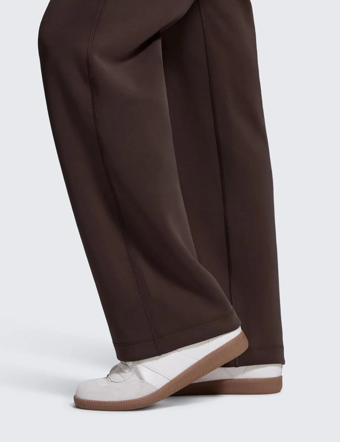 CRZ YOGA SoftAura Wide Leg Sweatpants Women 31" Modal High Waisted Lounge Travel Casual Sweat Pants with Pockets Drawstring