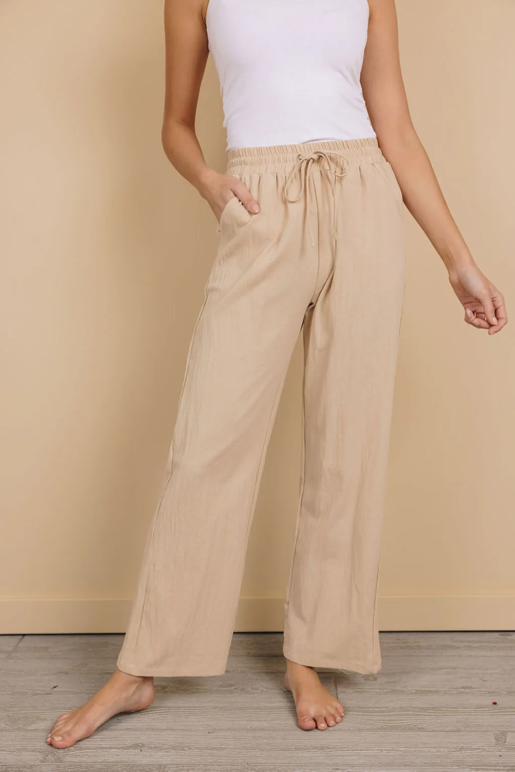 Demi Elastic Waist Pants