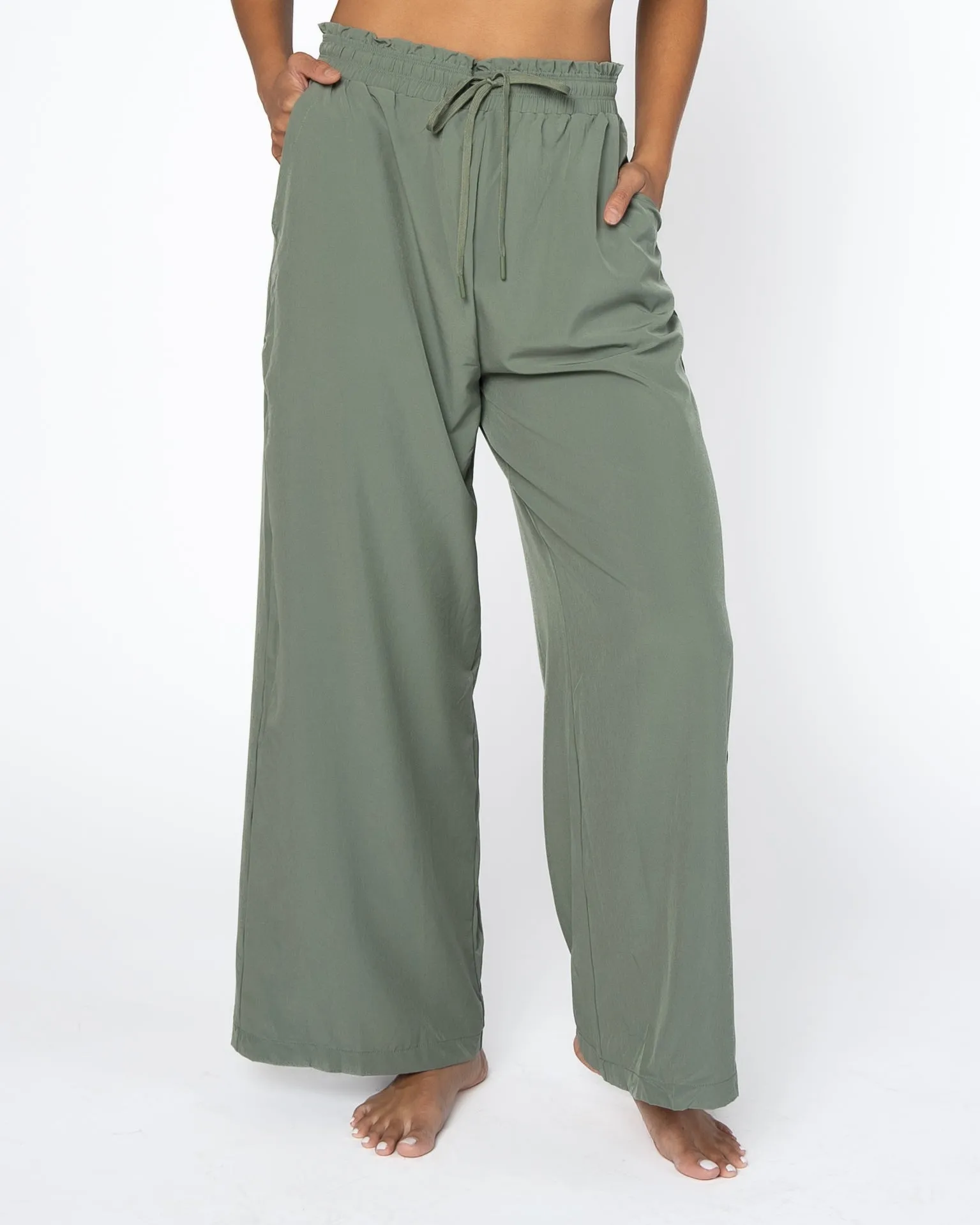 Destination Drawstring Pants (Multi-Length) - Olive - FINAL SALE