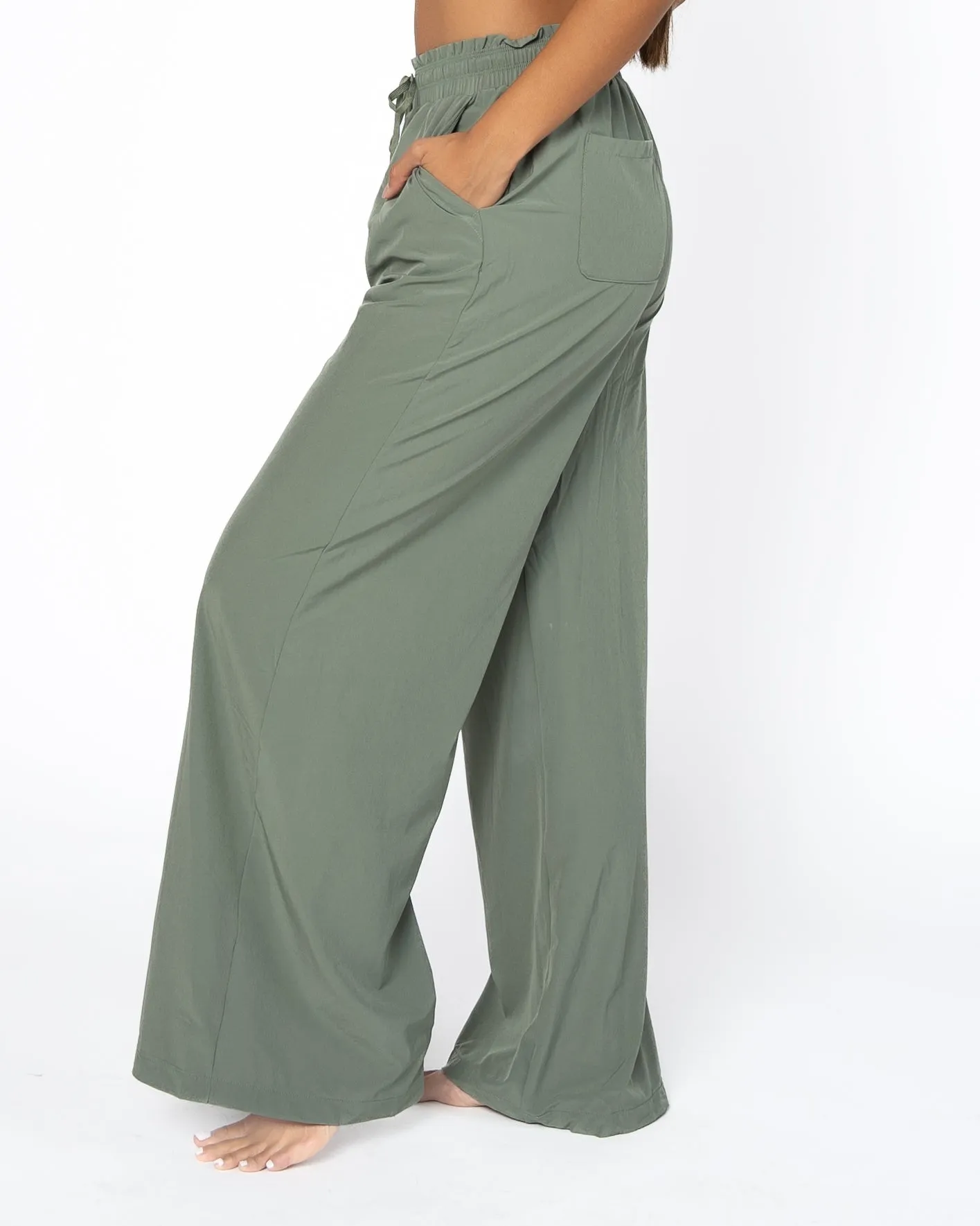 Destination Drawstring Pants (Multi-Length) - Olive - FINAL SALE