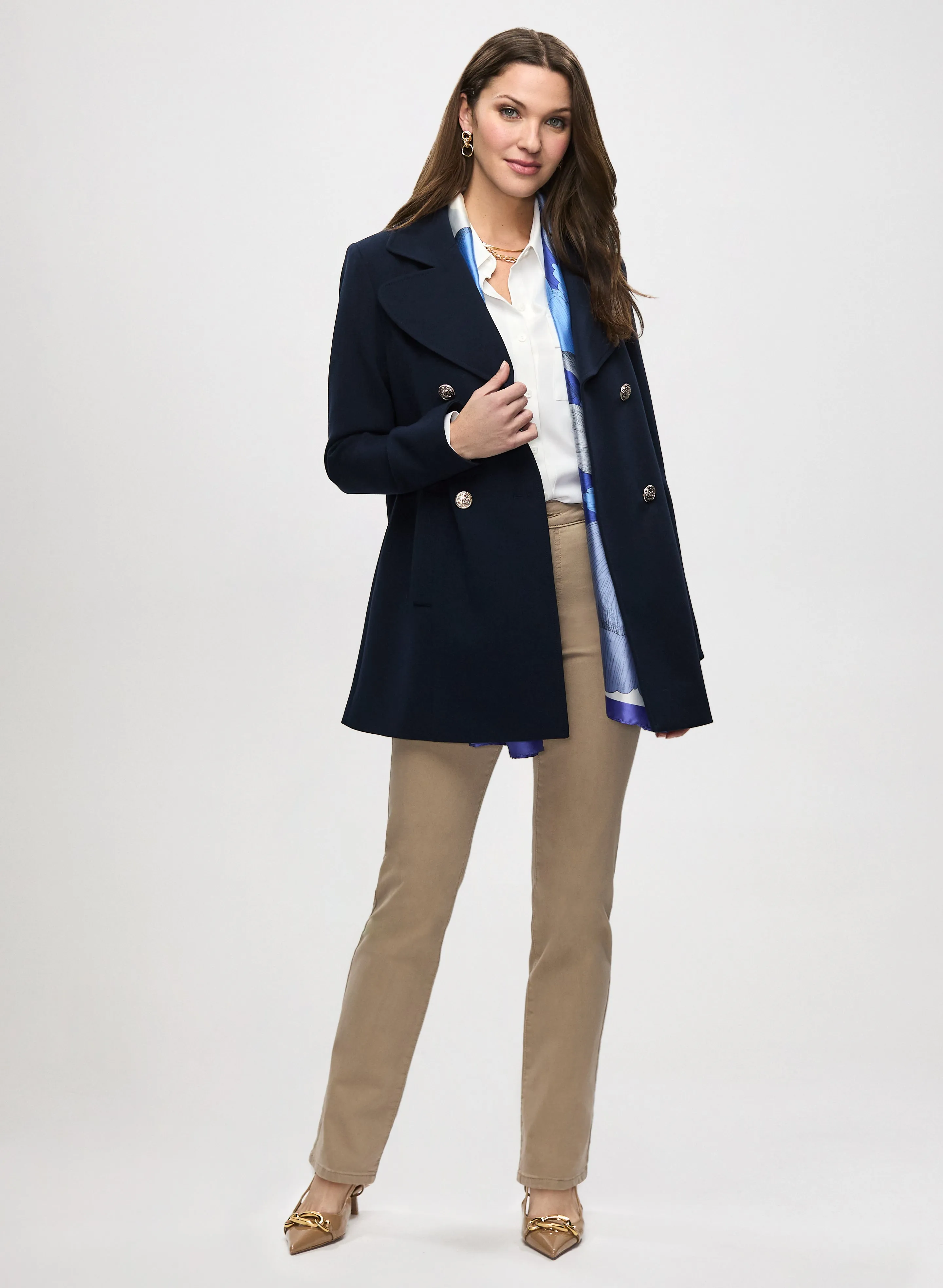 Embroidered Straight Leg Denim Pants