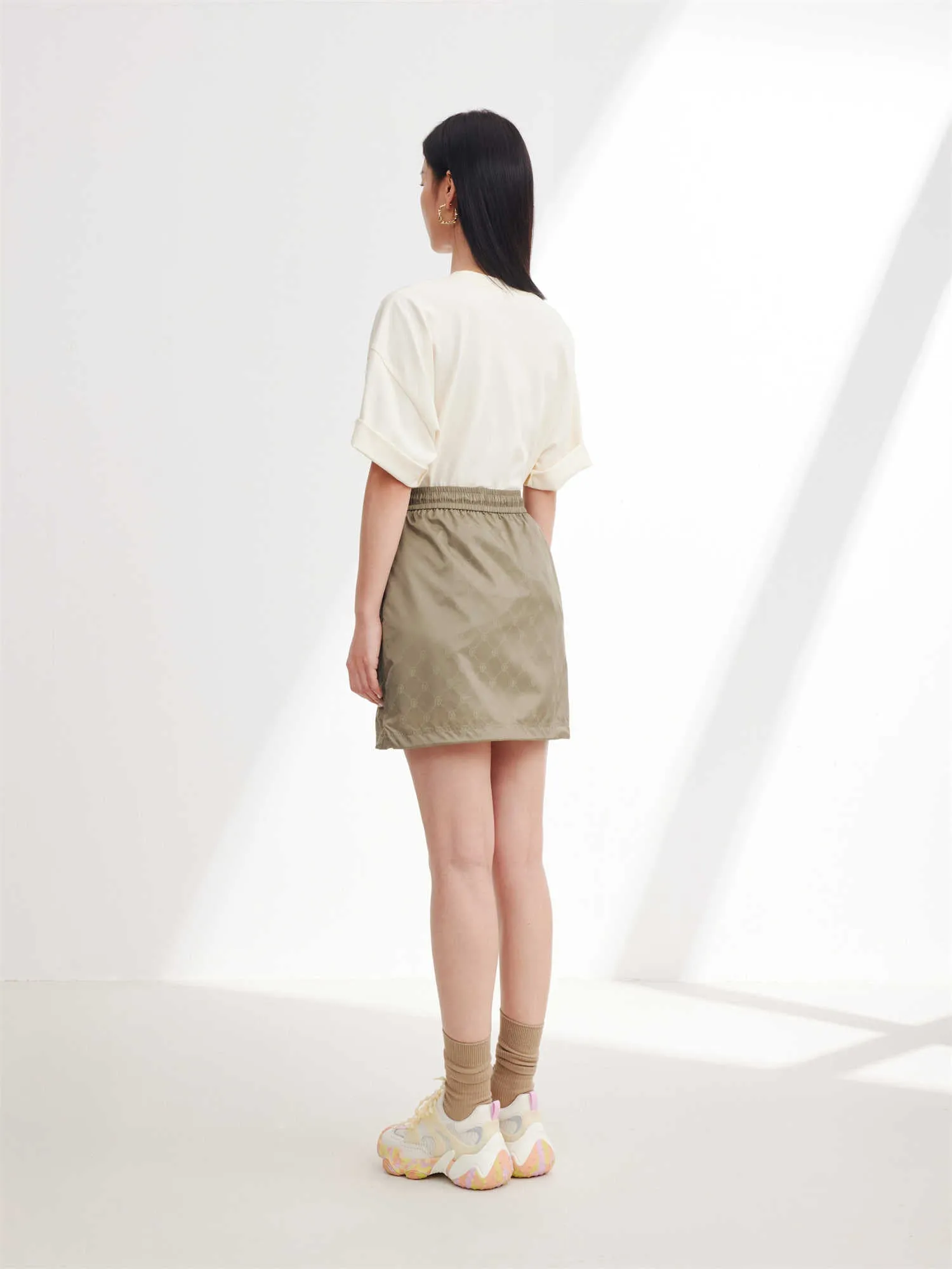EP YAYING A-shape Midi Skirt