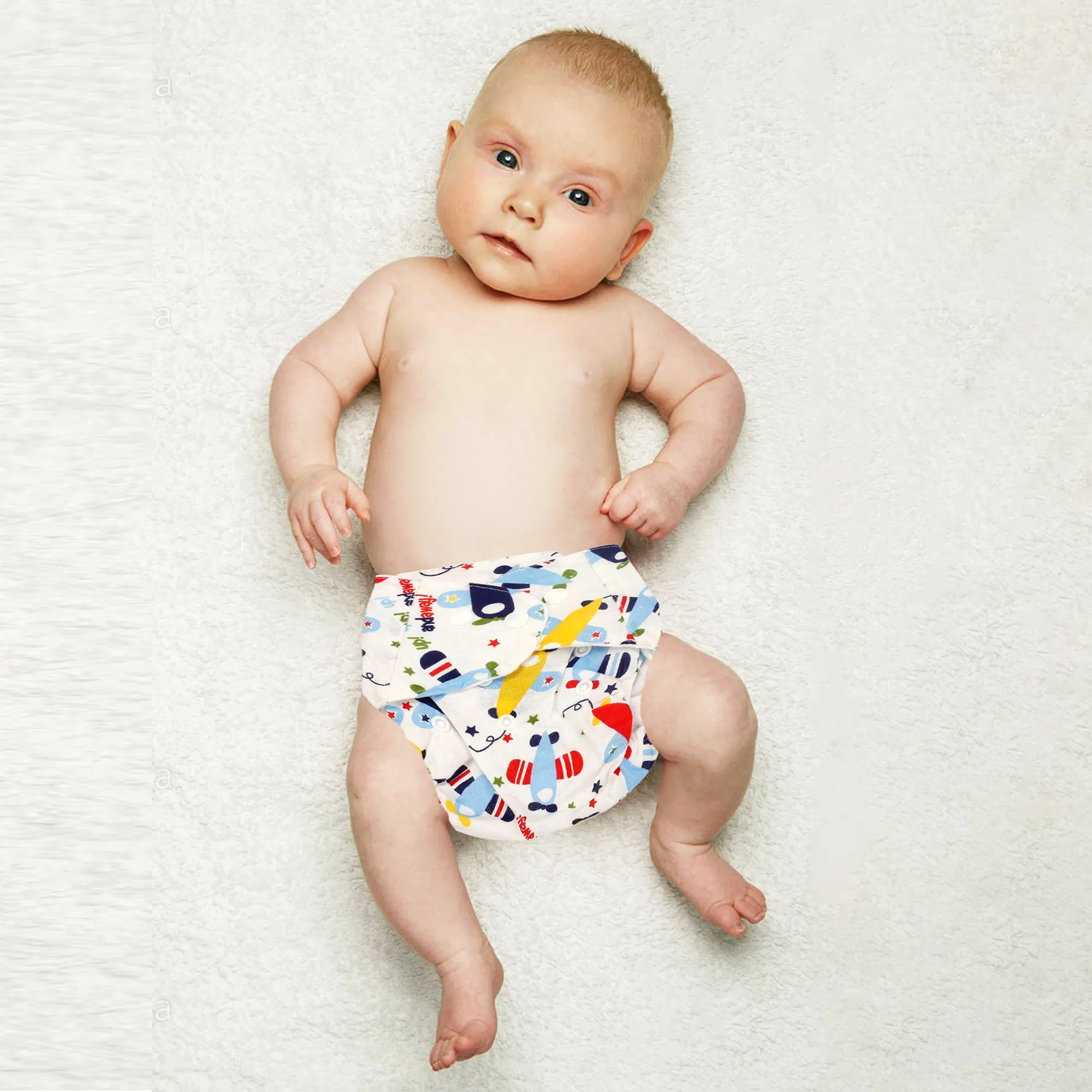 Flying Planes Multicolour Reusable Diaper