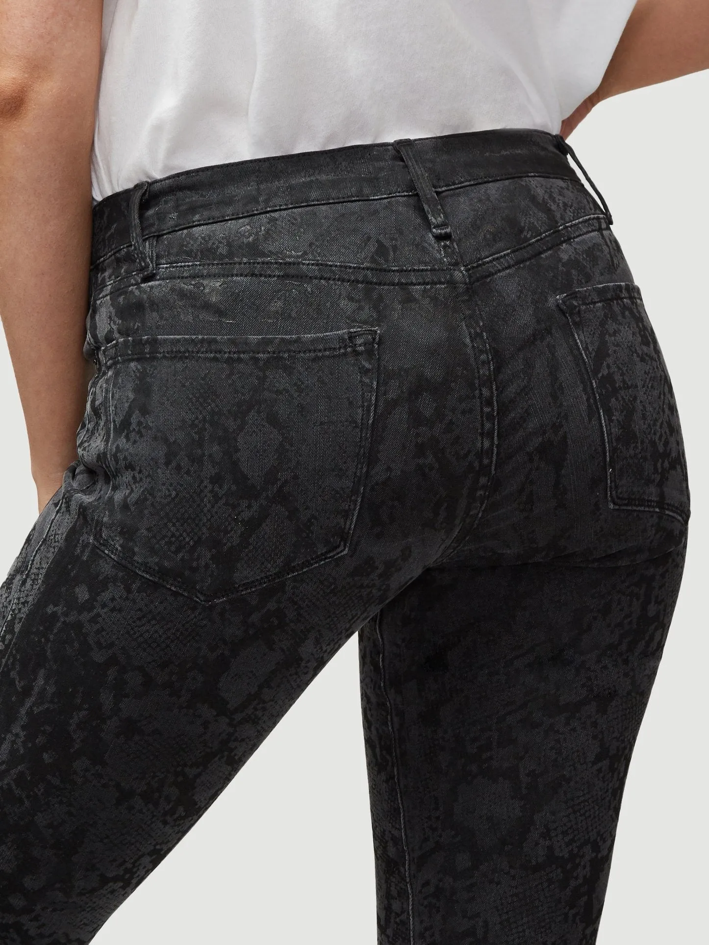 FRAME - Le Skinny Jeans De Jeanne Tonal Python