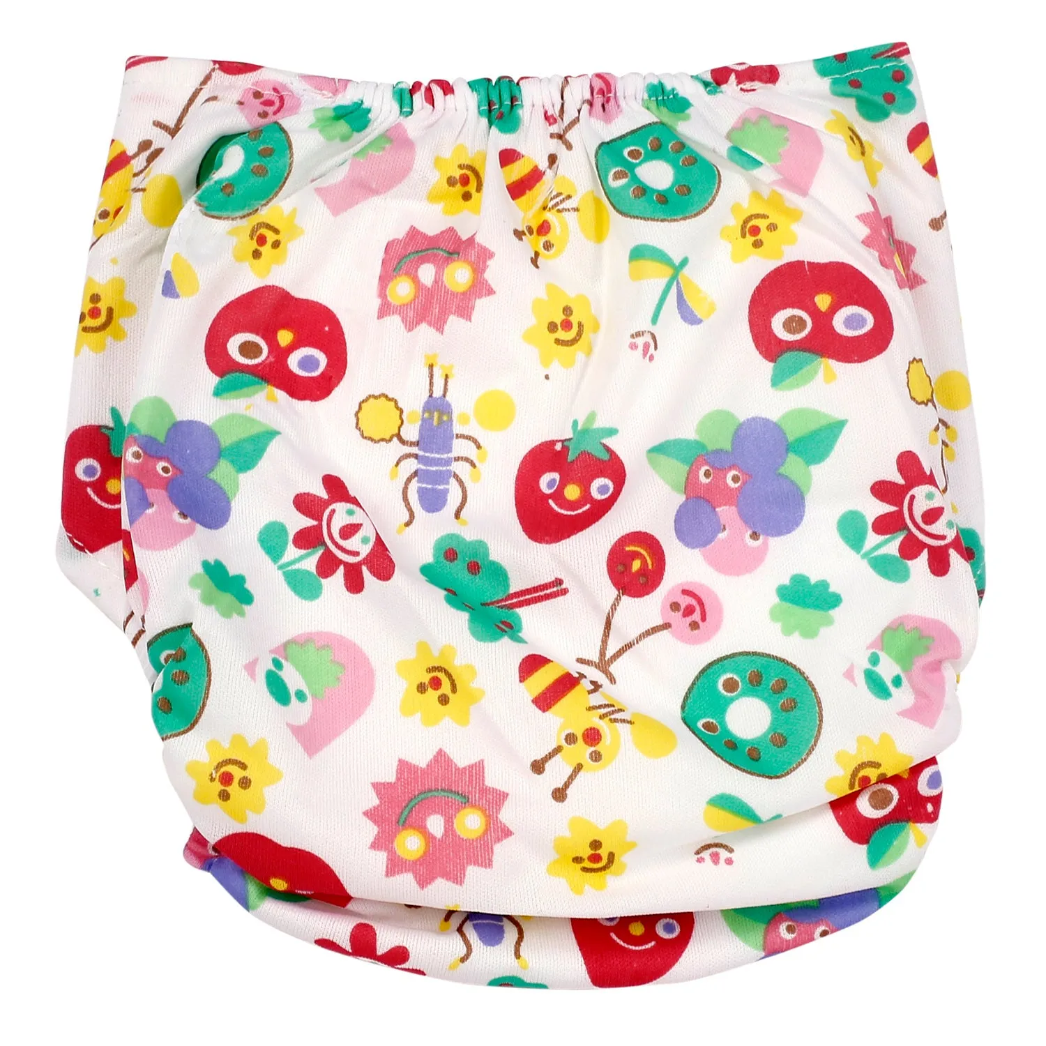 Fruity Fun Pink And Multicolour Reusable Diaper