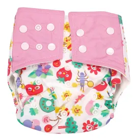Fruity Fun Pink And Multicolour Reusable Diaper