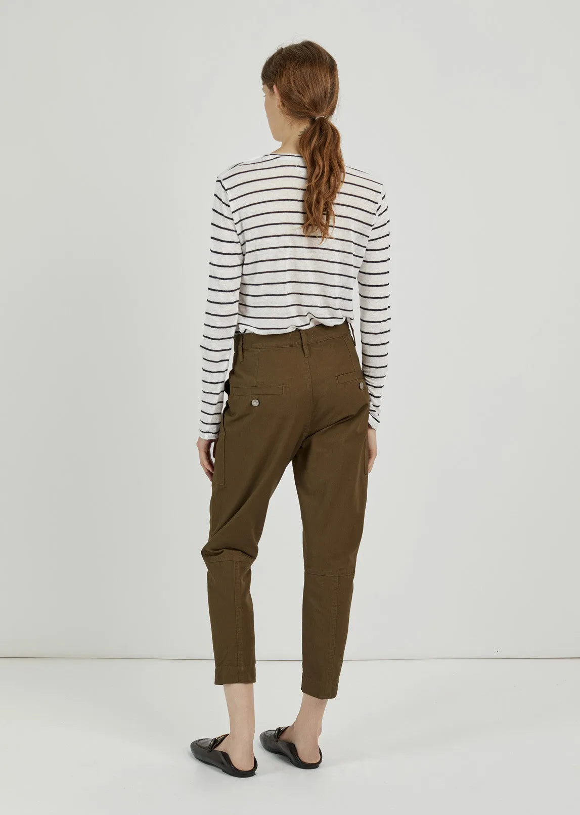 Griff High Waisted Gabardine Pant