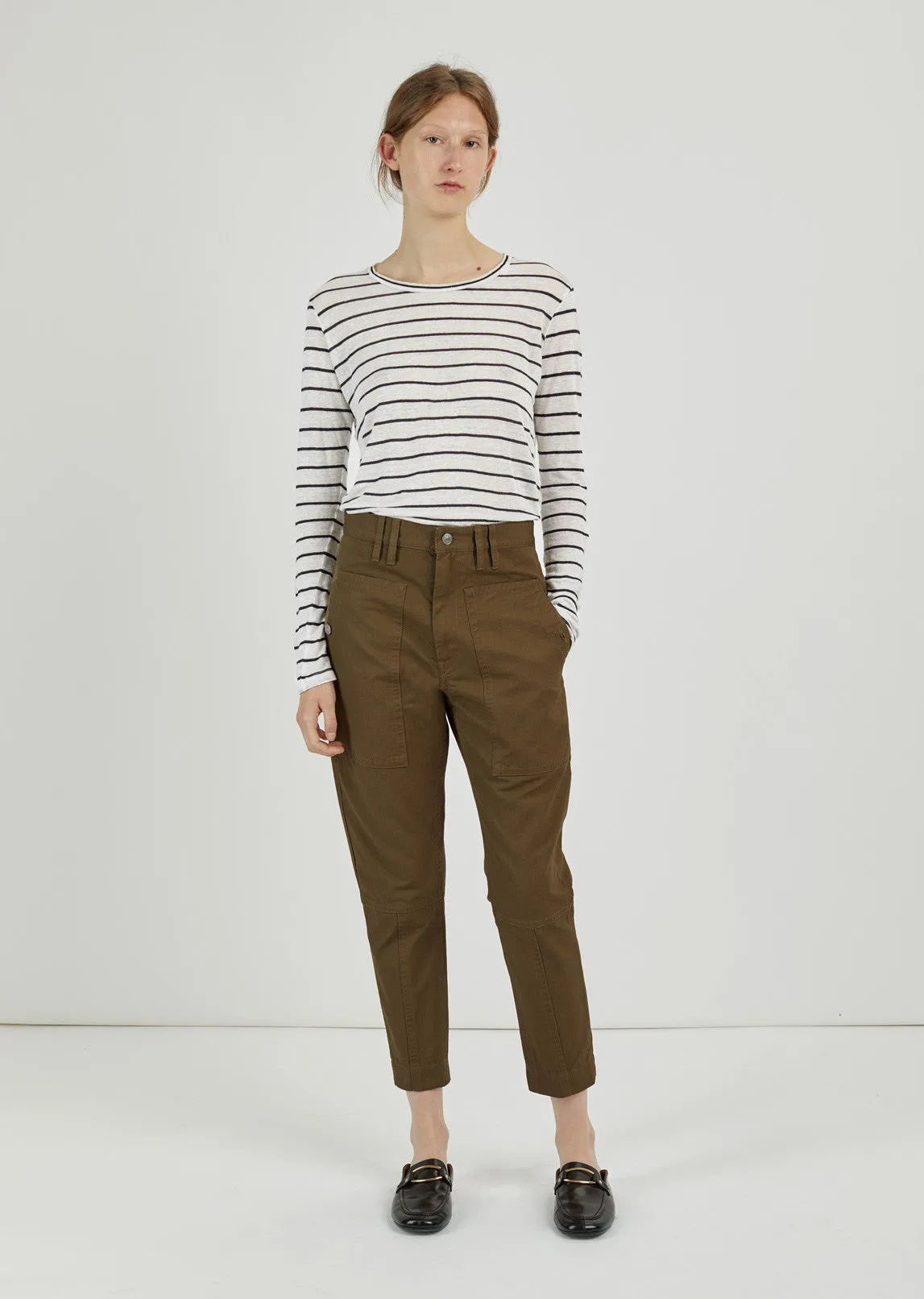 Griff High Waisted Gabardine Pant