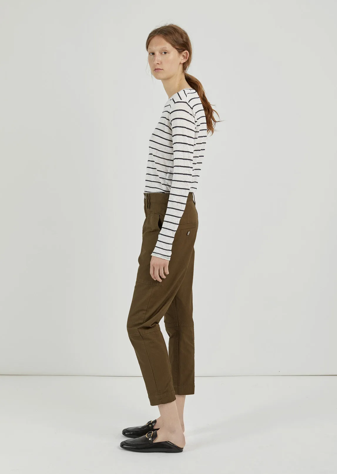 Griff High Waisted Gabardine Pant