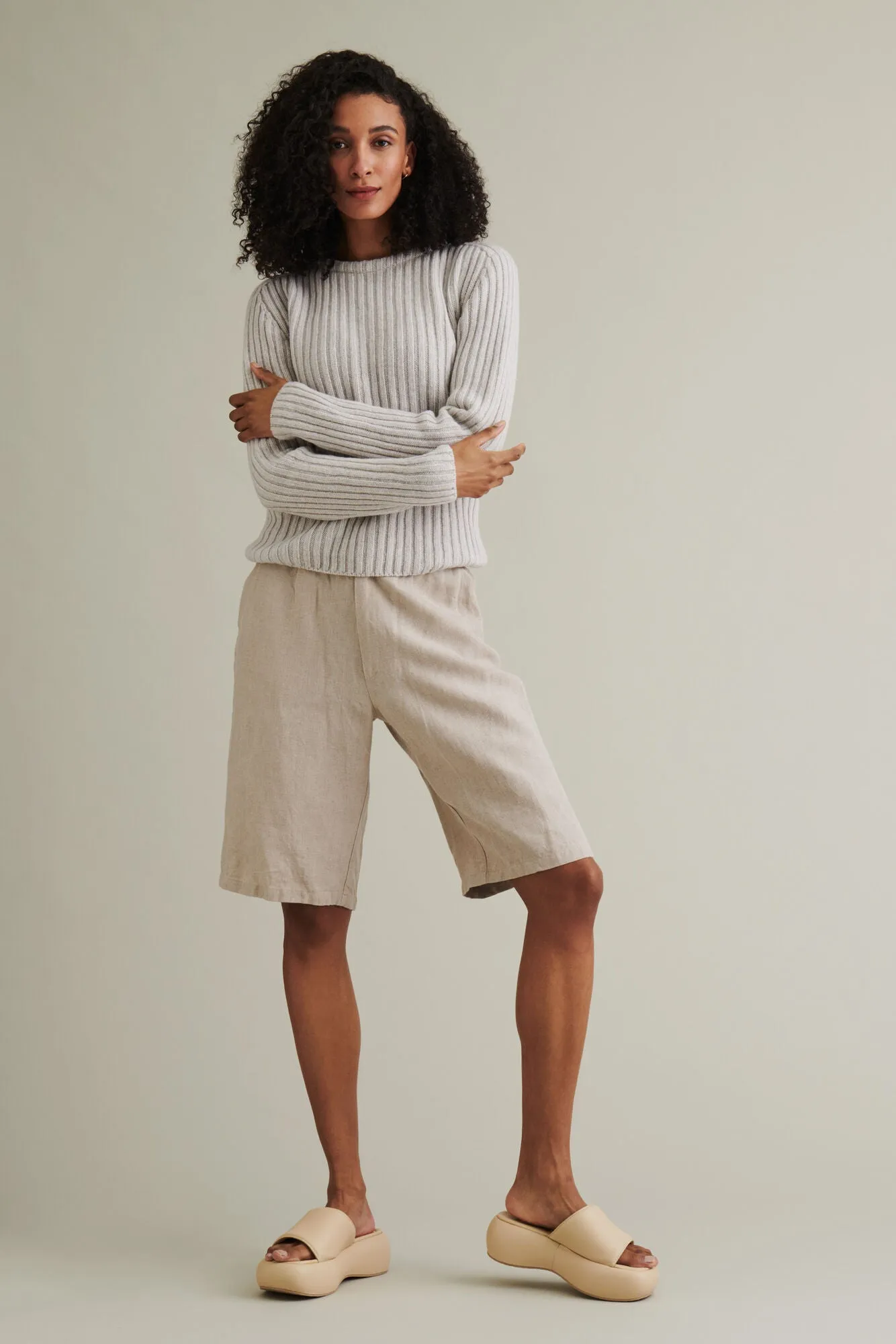 Heisala Bermuda Shorts Beige