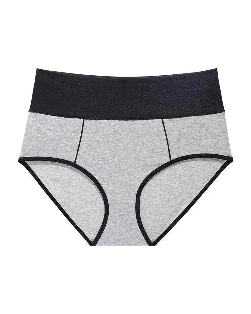 High Waist Skinny Color Block Panties