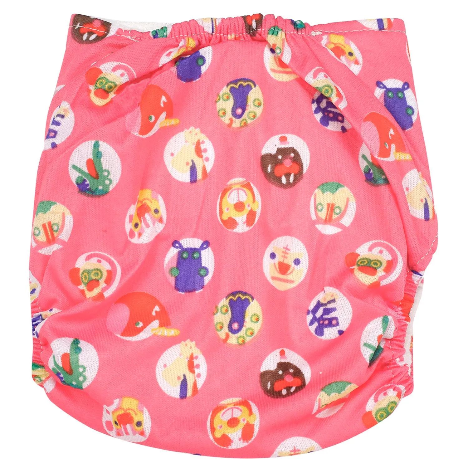 I Love Animals Blue And Pink Reusable Diaper