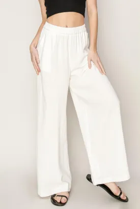 Jessica White Linen Pants