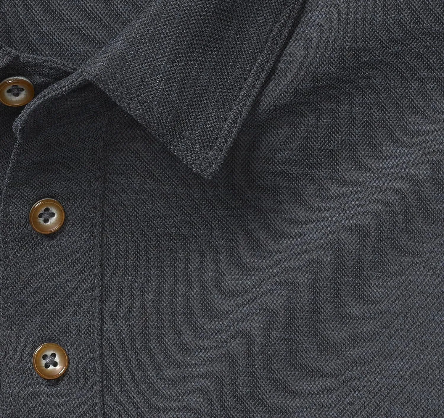 Johnston & Murphy Vintage Slub Polo - T-Shirt for Men - Short Sleeves - Spread Collar - Straight Hemline