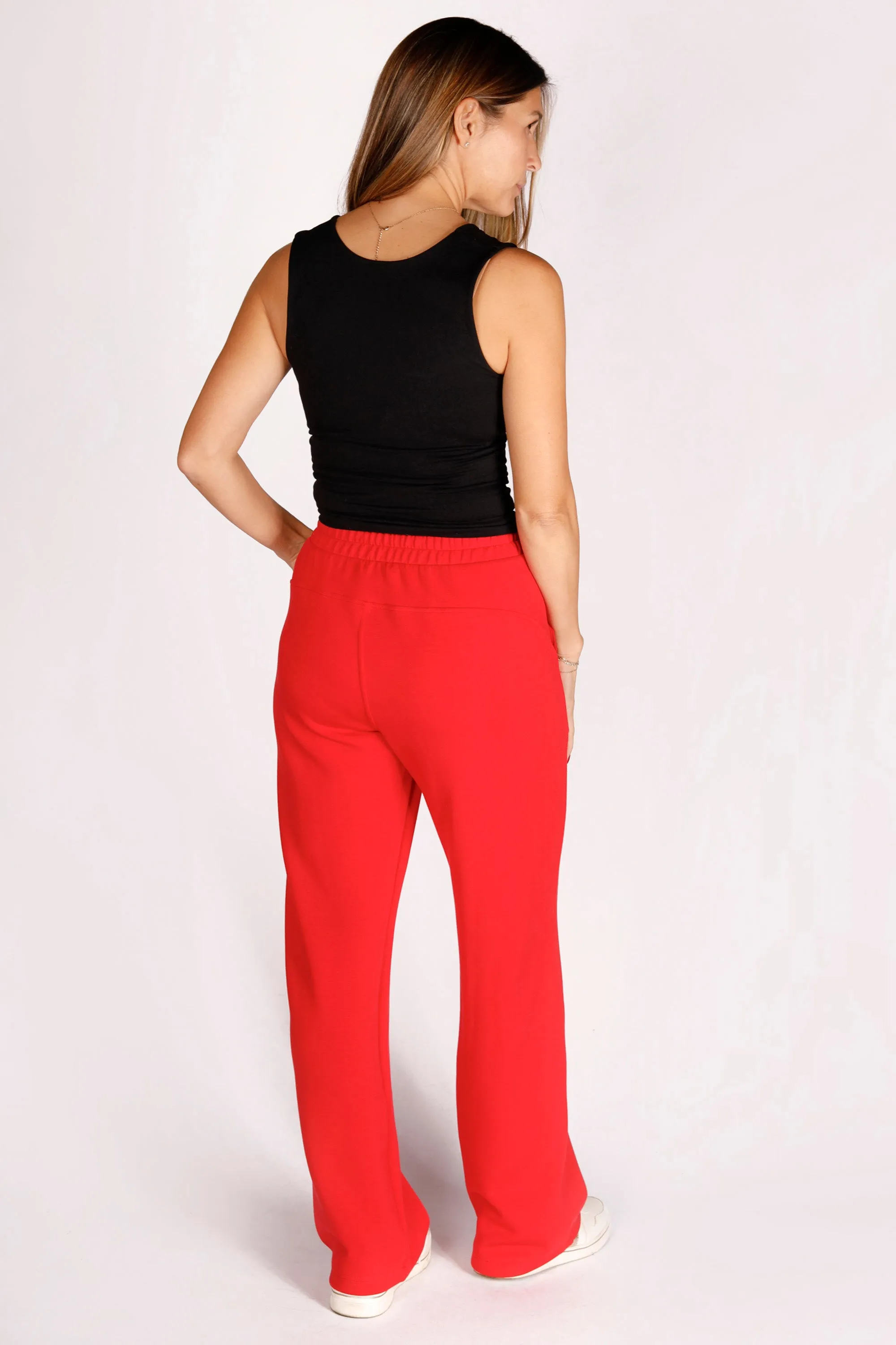 Kelsey Red Straight Leg Pant