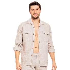 Linen Overshirt - Beige