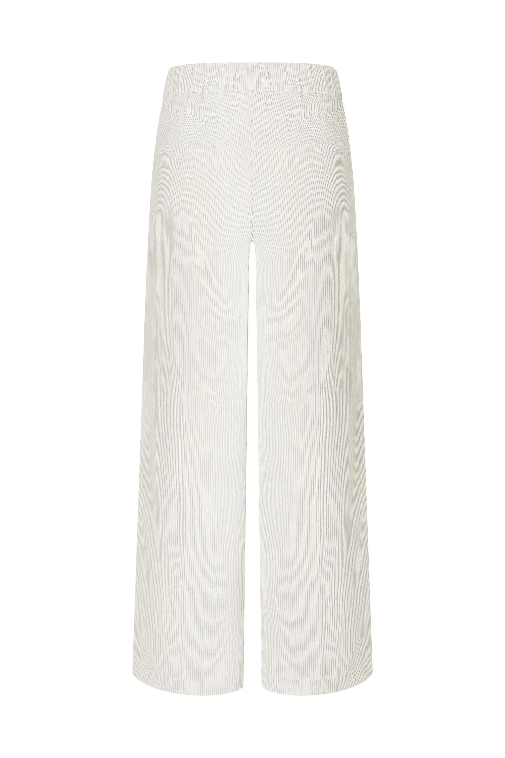 Mac Jeans Chiara Cropped Wide Leg Pull On Pants 3045-0410 | 012 White Sand