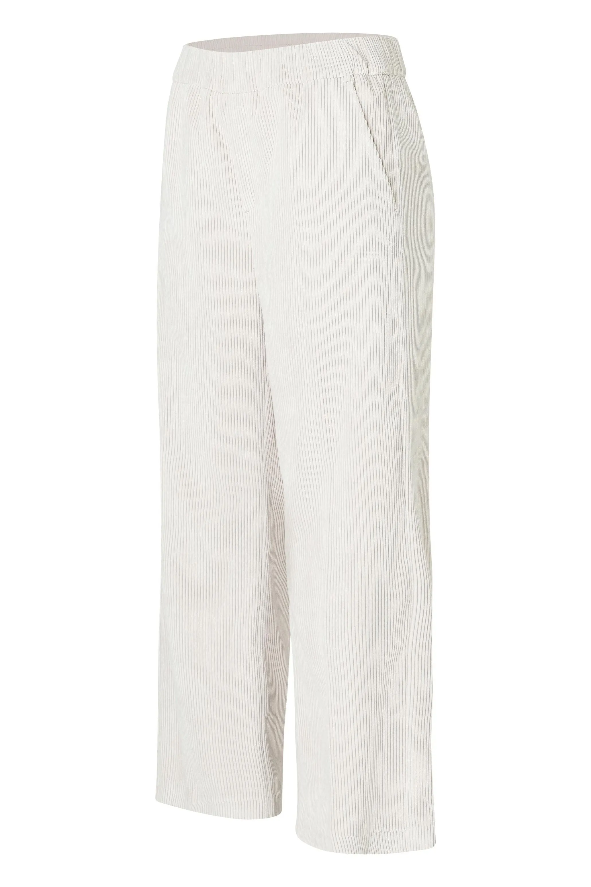 Mac Jeans Chiara Cropped Wide Leg Pull On Pants 3045-0410 | 012 White Sand