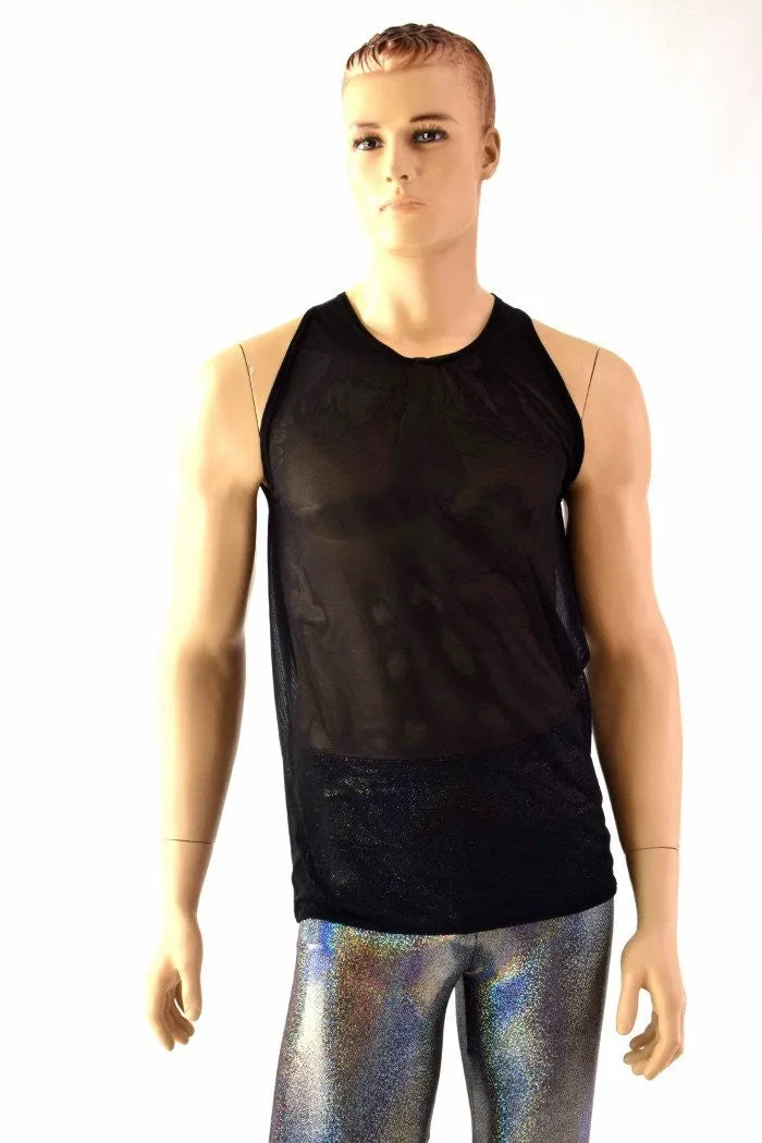 Mens Mesh Muscle Shirt