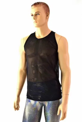 Mens Mesh Muscle Shirt