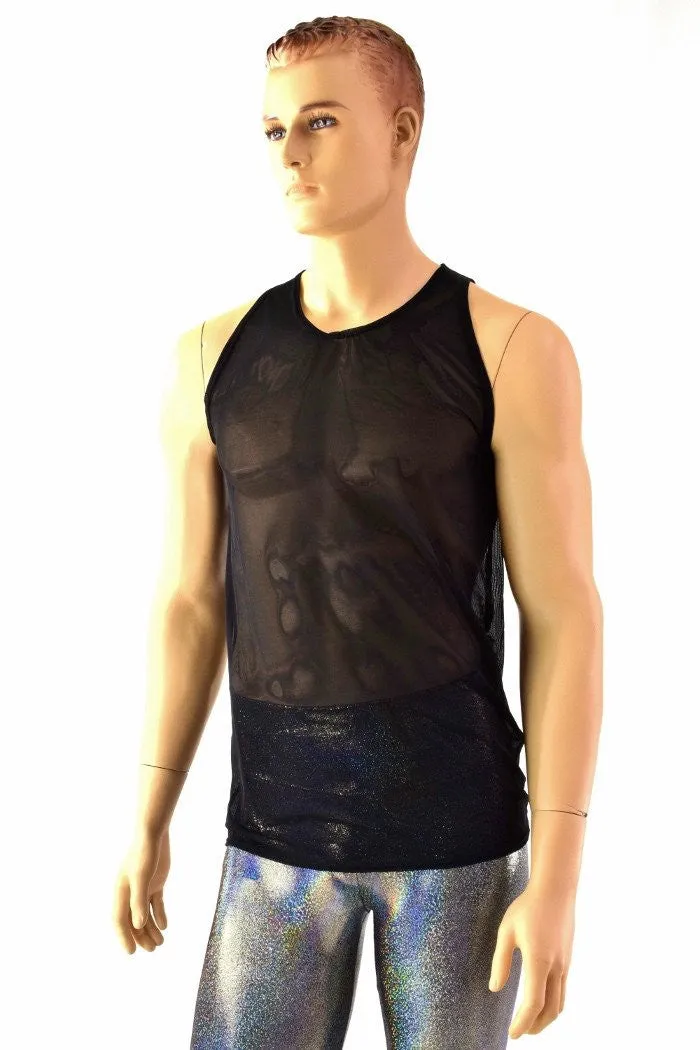 Mens Mesh Muscle Shirt